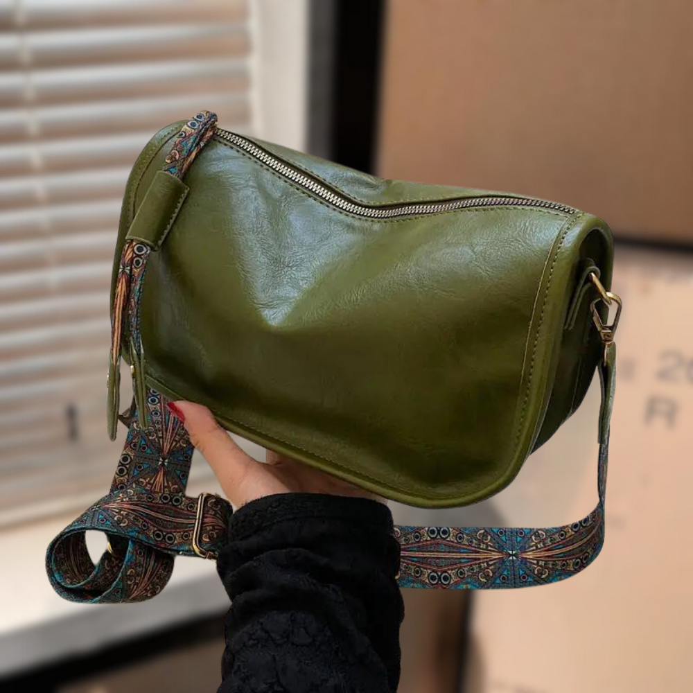 Un sac à bandoulière distinctif au design élégant et raffiné