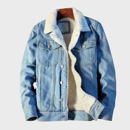 Veste en denim chic avec doublure en fleece