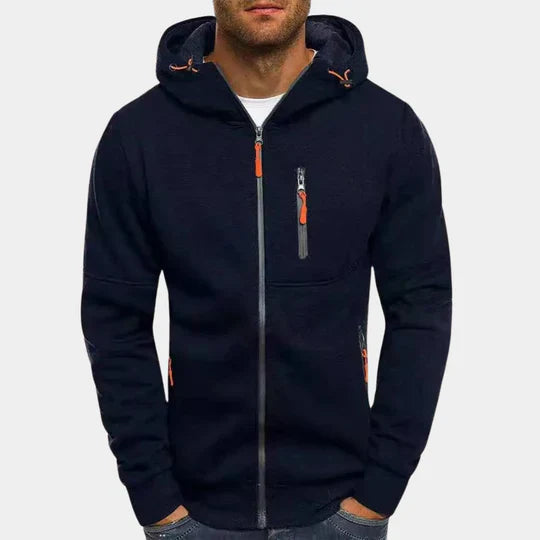 Sweatshirt urbain chic avec capuche et zip