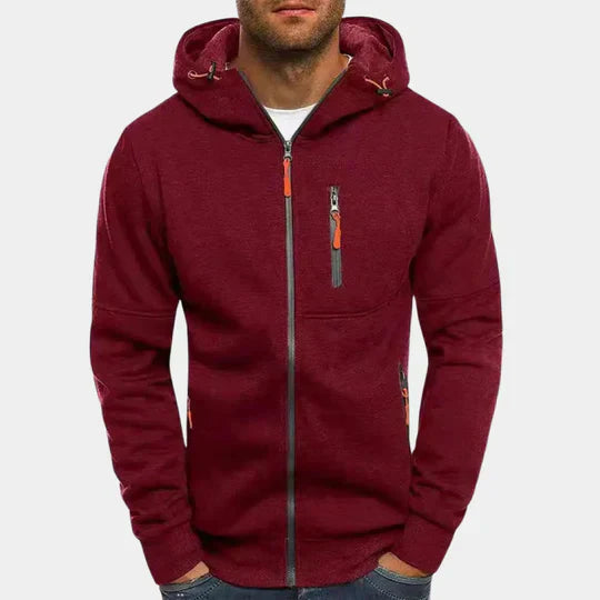 Sweatshirt urbain chic avec capuche et zip