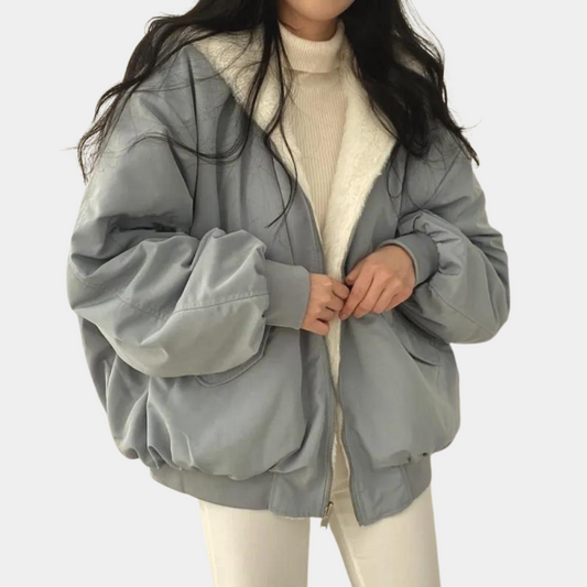 Veste oversized chic en tissu doux