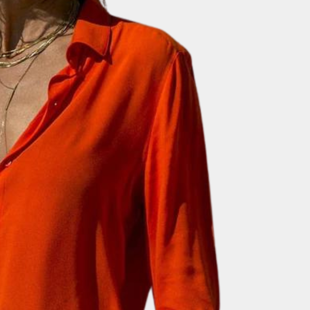 Chemise fluide pour femme au style élégant décontracté