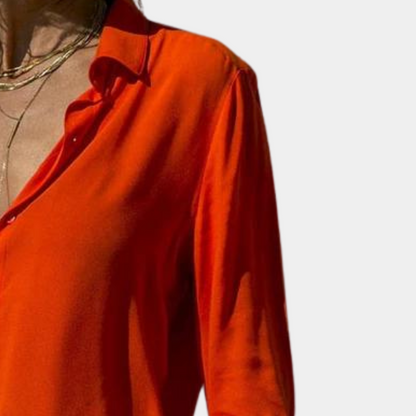 Chemise fluide pour femme au style élégant décontracté