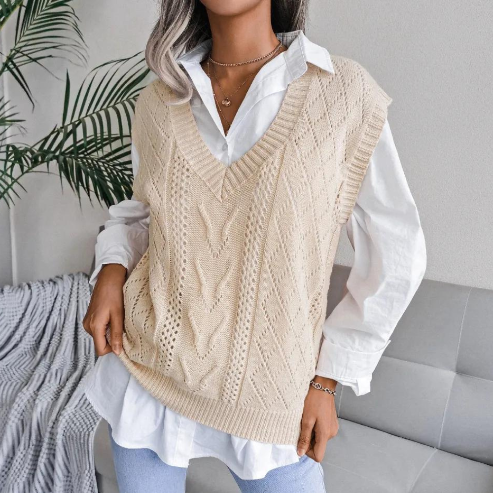 Eleganter Damen Cardigan mit V-Ausschnitt - Trendig und raffiniert
