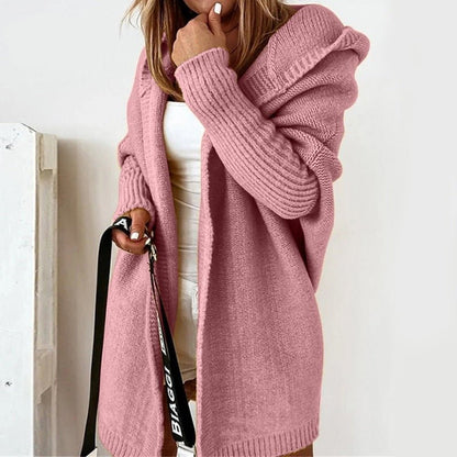 Cardigan long en tricot doux et chaud