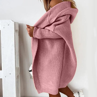 Cardigan long en tricot doux et chaud