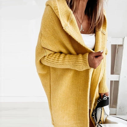 Cardigan long en tricot doux et chaud
