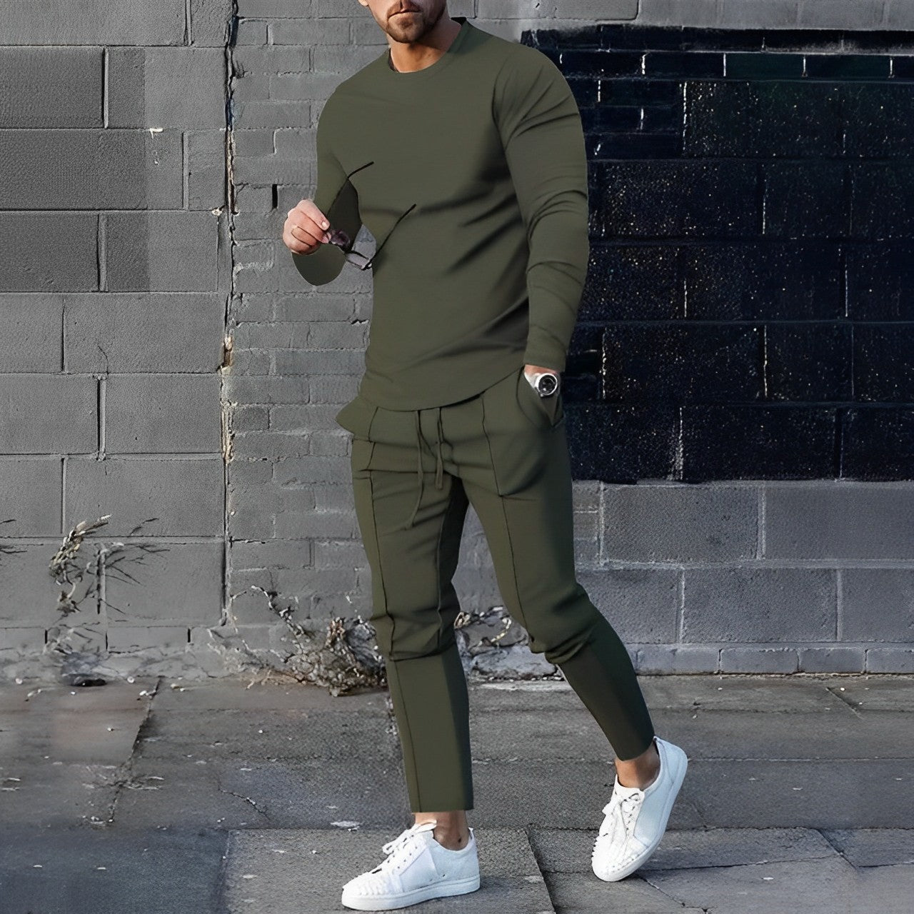 Ensemble jogging élégant et pantalon chic