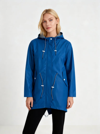 Manteau urbain déperlant avec capuche
