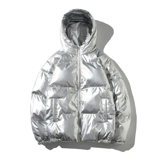 Puffer jacket élégante résistante au vent
