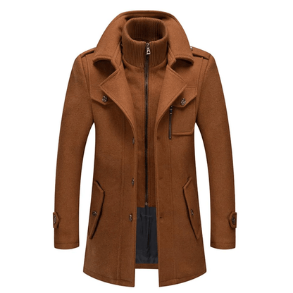Manteau en laine mélangée chic et raffiné