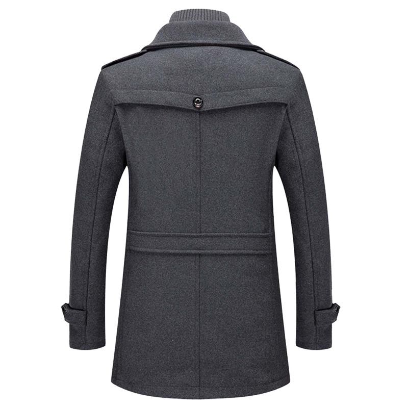 Manteau élégant léger en laine haut de gamme