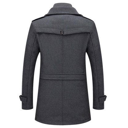 Manteau élégant léger en laine haut de gamme