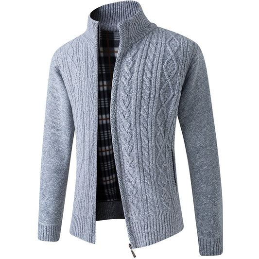 Cardigan élégant à zip pour homme