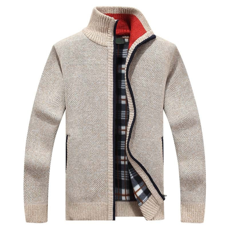 Cardigan élégant à zip pour homme