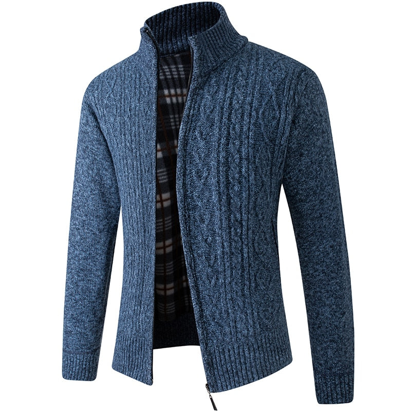 Cardigan élégant à zip pour homme
