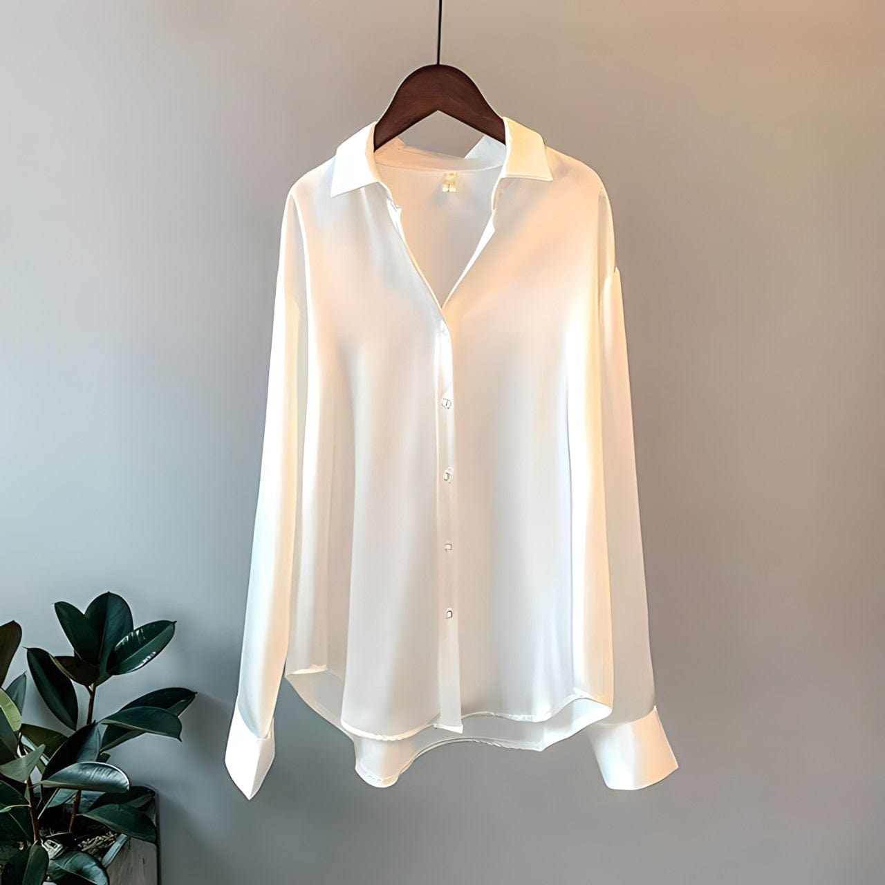 Blouse pour femme au tombé satiné et lumineux