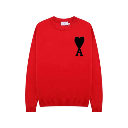 Pull confortable chic avec motif cœur