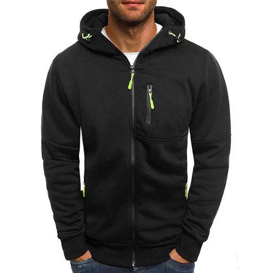 Sweatshirt urbain chic avec capuche et zip