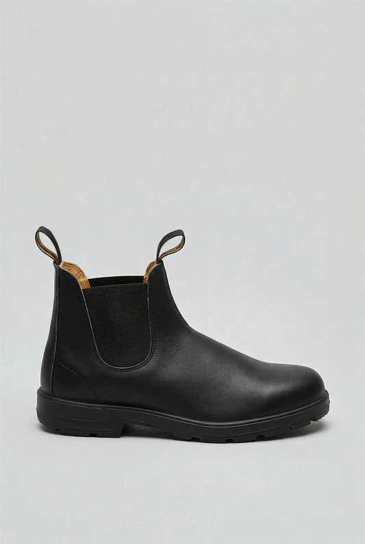 Classic Chelsea Boots with Elastic Side Panels and Pull Tabs for Men
