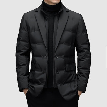 Parka Élégant avec Revers Distinctif