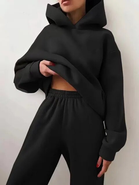 Hoodie Chic Confortable et Élégant avec Ensemble