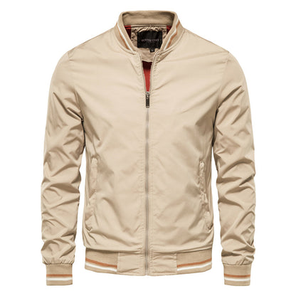 Blouson bomber tricolore au style sportswear classique