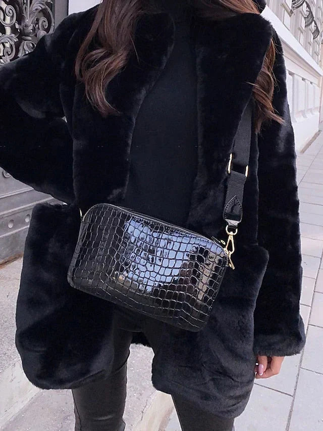 Chic and comfortable teddy coat