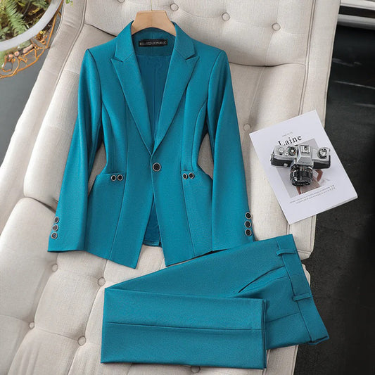 Elegantes Blazer- und Hosen-Set für Damen - Schicke Mode