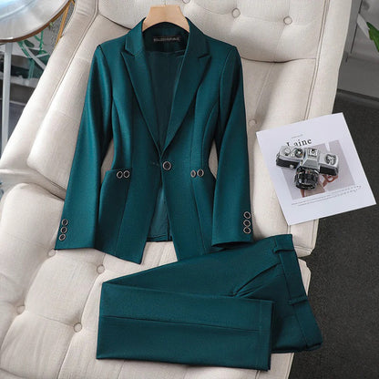 Stijlvol blazer- en broekpak voor dames - Chic mode