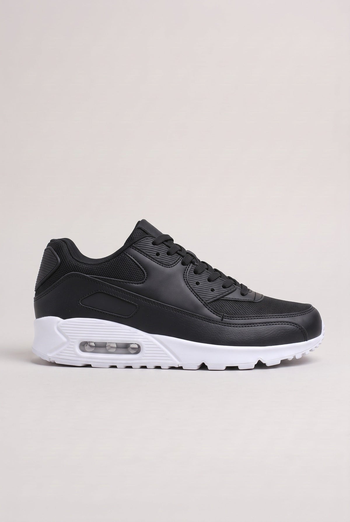 Air Cushion Sneakers with Lace Up Front and Padded Collar for Men