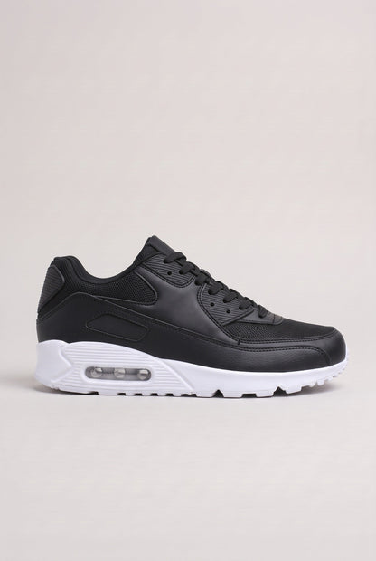 Air Cushion Sneakers with Lace Up Front and Padded Collar for Men