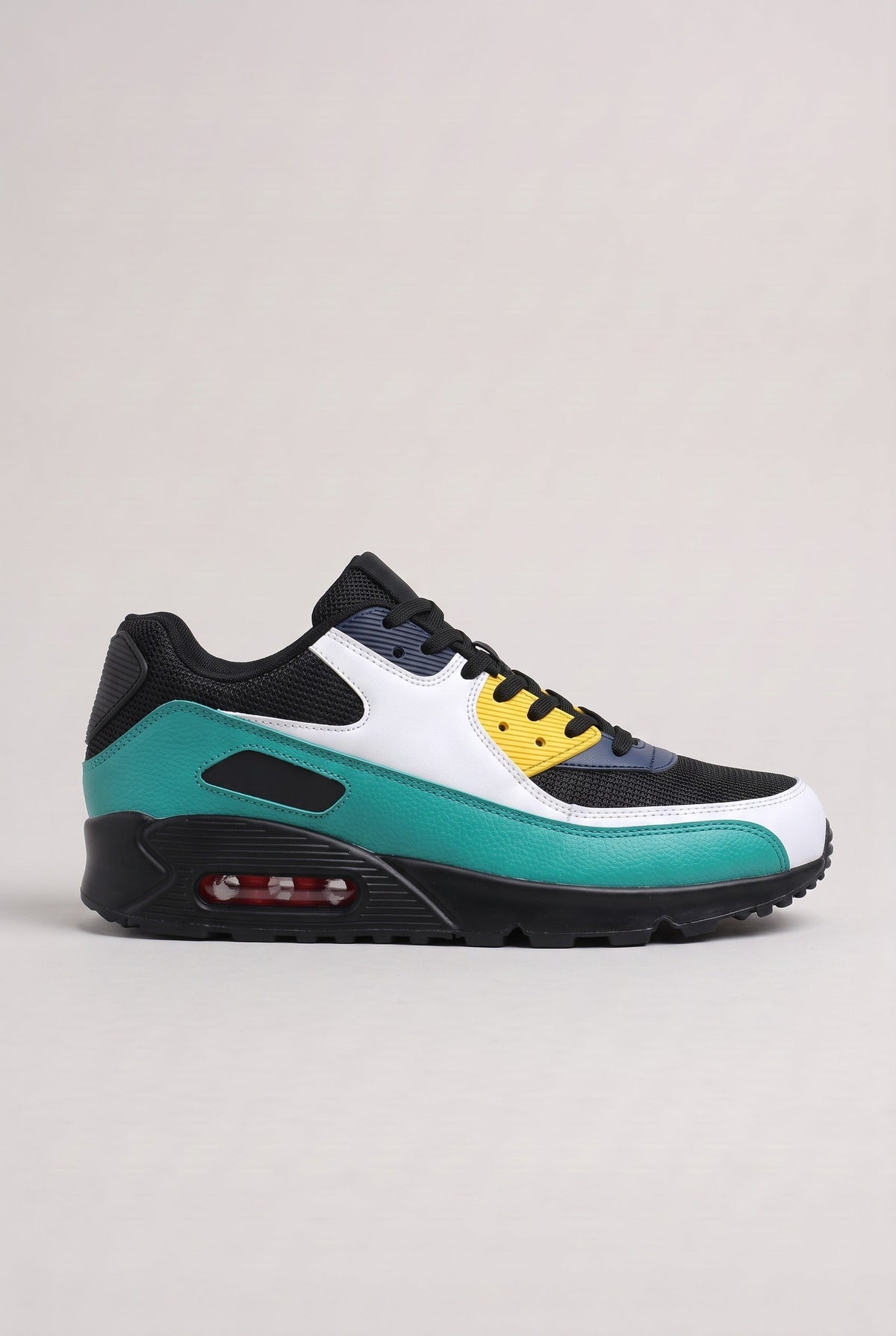 Air Cushion Sneakers with Lace Up Front and Padded Collar for Men