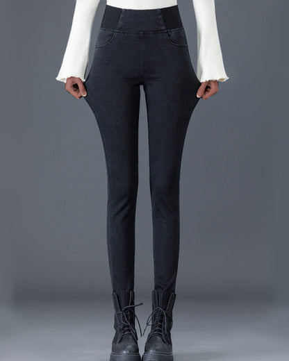 Leggings d'hiver chauds à taille haute confortables pour femmes