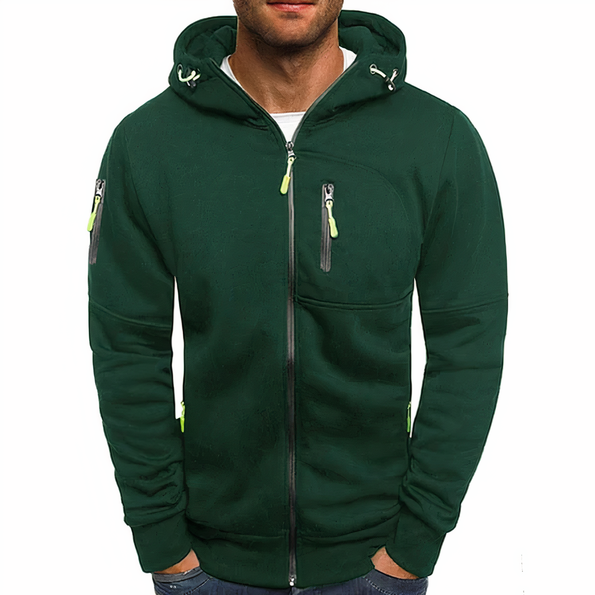 Hoodie élégant avec zip sophistiqué