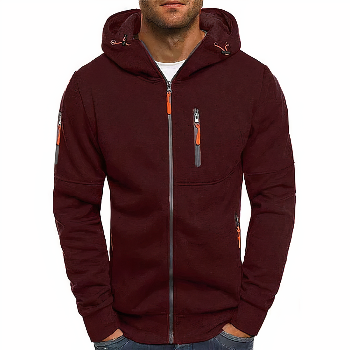 Hoodie élégant avec zip sophistiqué