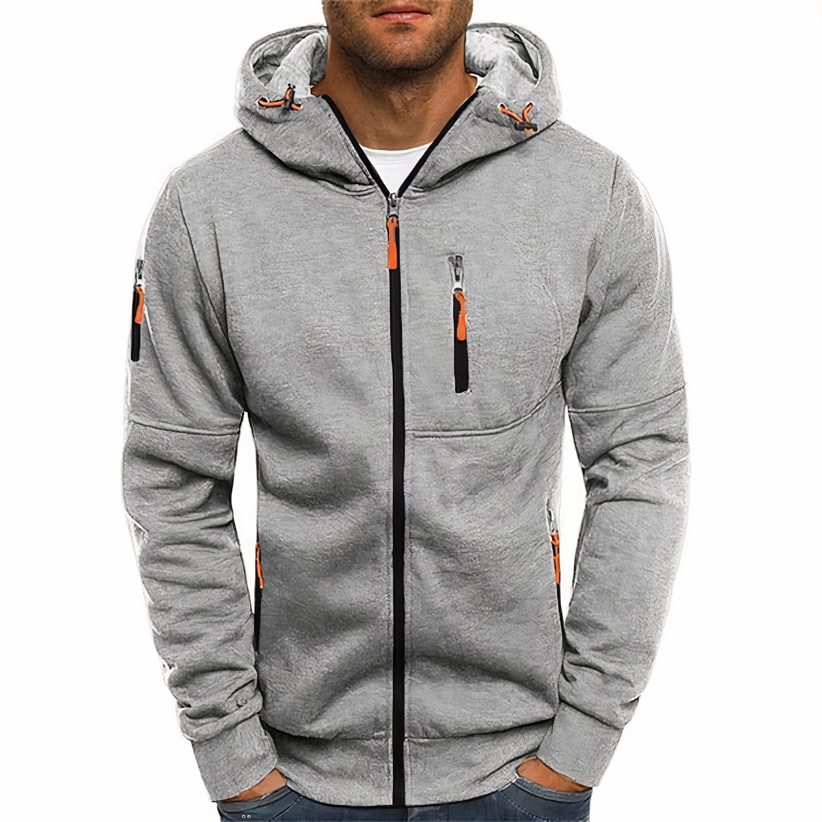 Hoodie élégant avec zip sophistiqué
