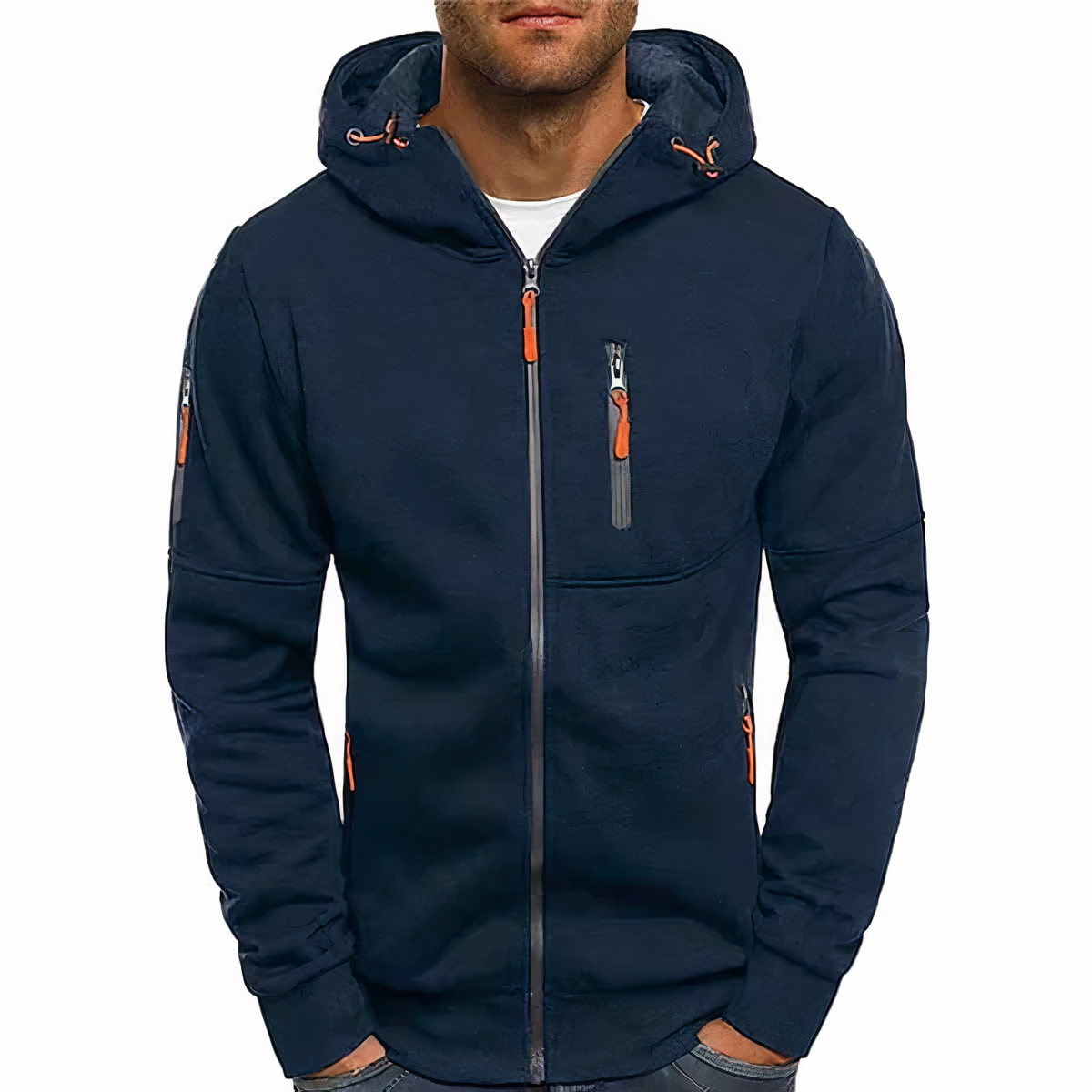 Hoodie élégant avec zip sophistiqué