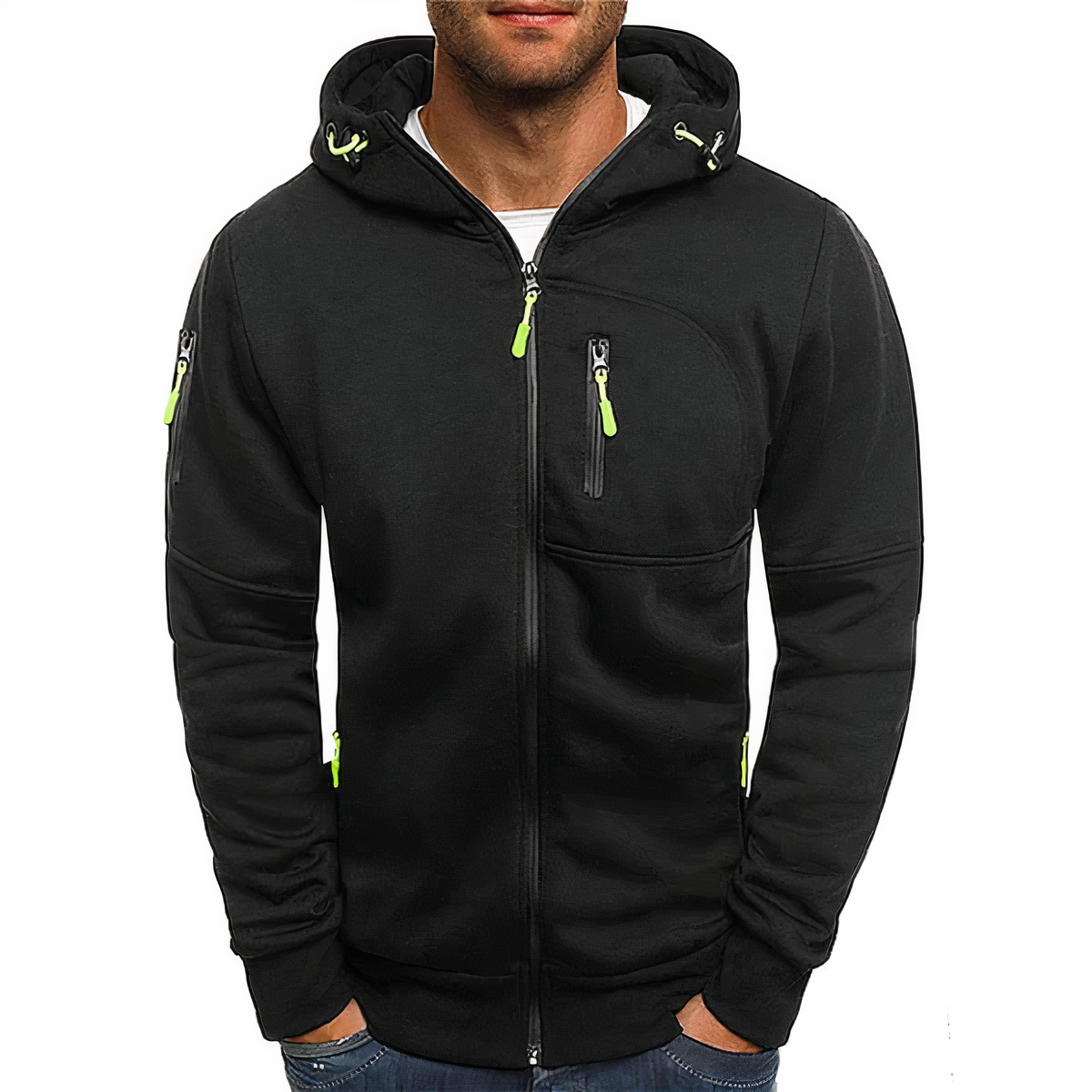 Hoodie élégant avec zip sophistiqué