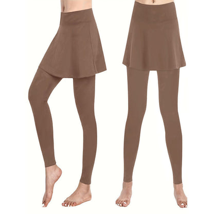 Leggings für Damen mit integriertem Rock im schicken Stil