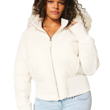 Alma - Manteau d'hiver matelassé pour femme à Capuche amovible
