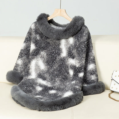 Oversized soft and comfortable blanket for elegant women