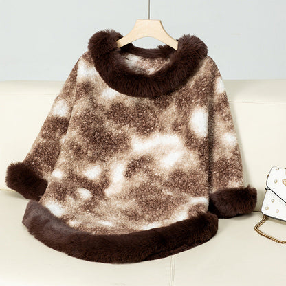 Oversized soft and comfortable blanket for elegant women