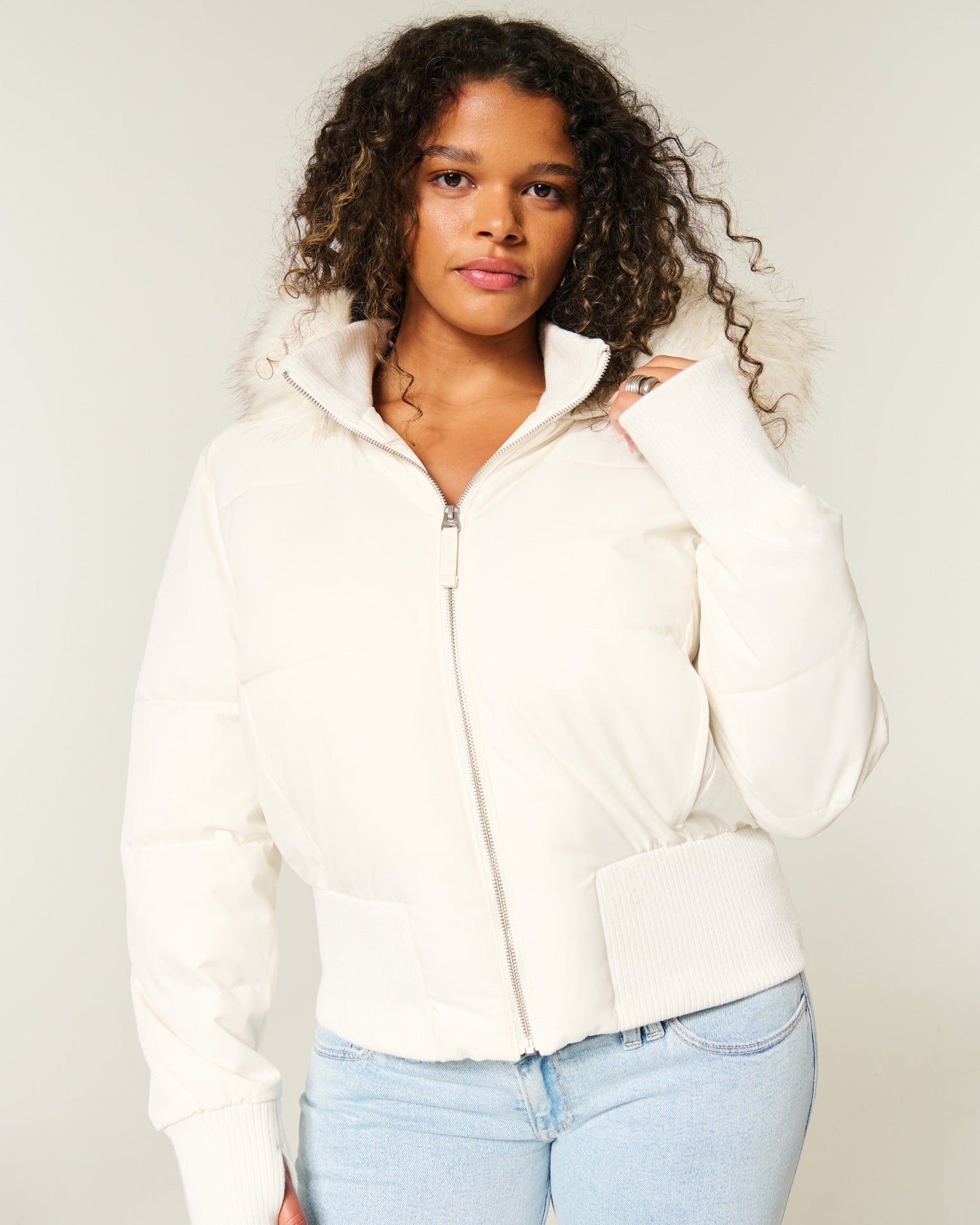 Alma - Manteau d'hiver matelassé pour femme à Capuche amovible