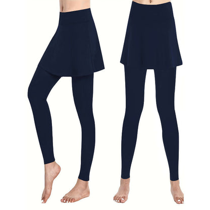 Leggings für Damen mit integriertem Rock im schicken Stil