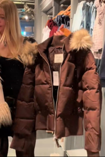 Alma - Manteau d'hiver matelassé pour femme à Capuche amovible
