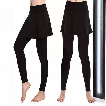 Leggings für Damen mit integriertem Rock im schicken Stil