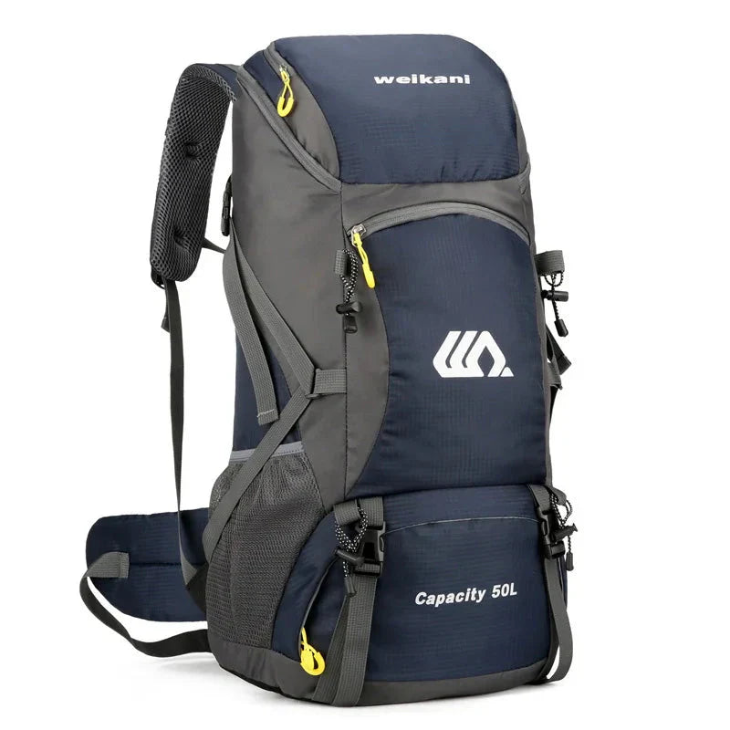 Zaino da trekking 50L impermeabile per campeggio e alpinismo