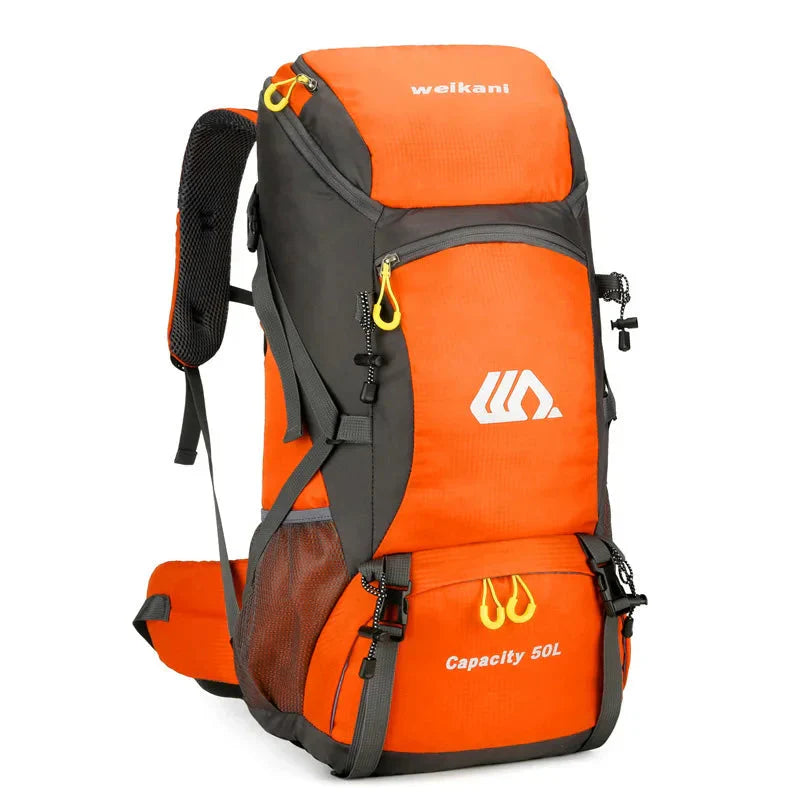 Zaino da trekking 50L impermeabile per campeggio e alpinismo