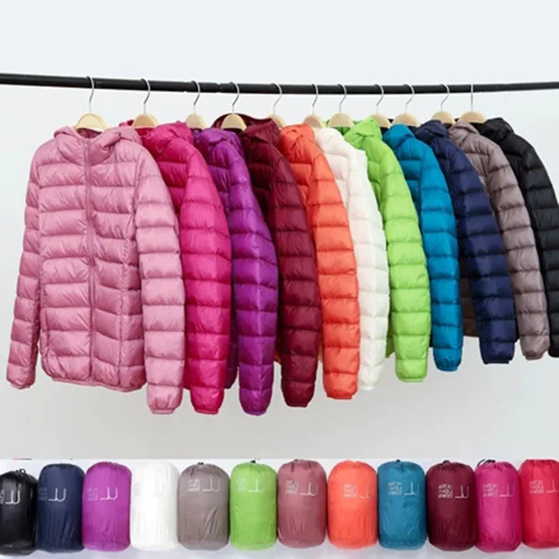 Doudoune légère chic avec capuche